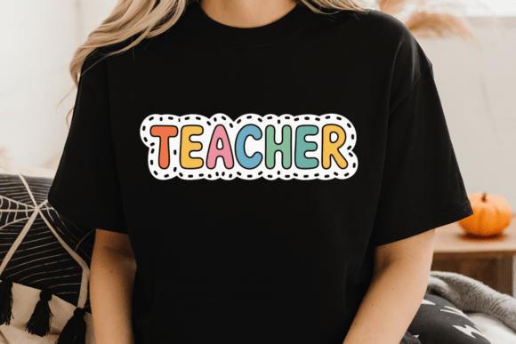 Cute Teacher Typography PNG: A Creative Essential