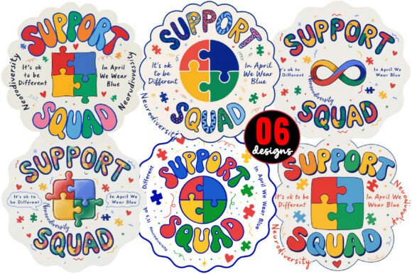Support Squad Autism Awareness Png