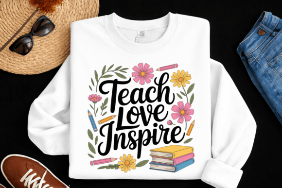 Teach Love Inspire PNG: A Heartfelt Design for Educators and Creators